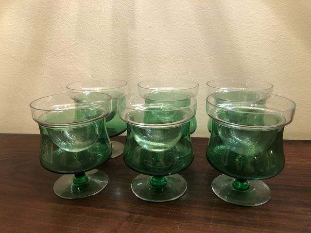 Conjunto de 6 copas para cocktail gambas