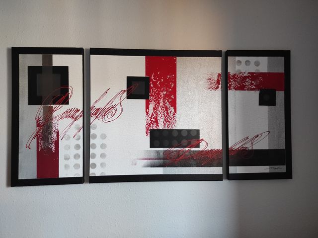 cuadro moderno con relieve