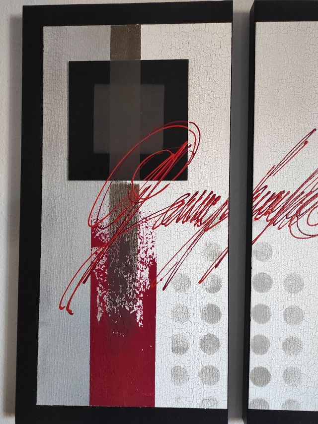 cuadro moderno con relieve