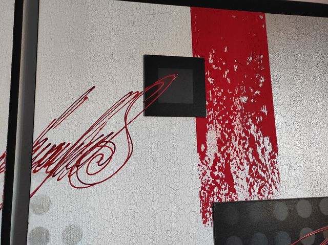 cuadro moderno con relieve