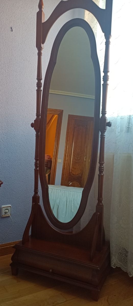 muebles habitación madera de Cerezo,somier,colchón