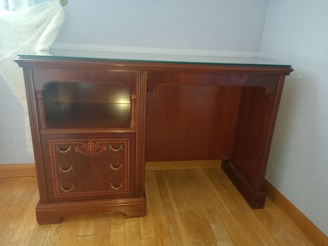 muebles habitación madera de Cerezo,somier,colchón