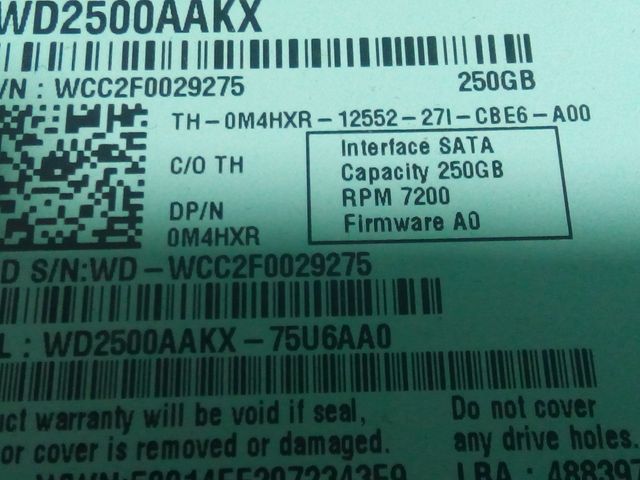 Disco Duro Sata 250GB