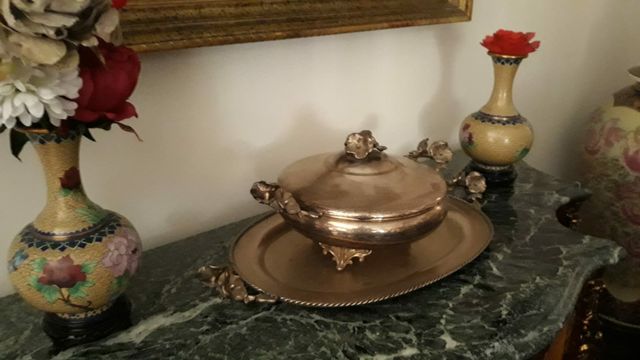 sopera de alpaca plateada OCASION