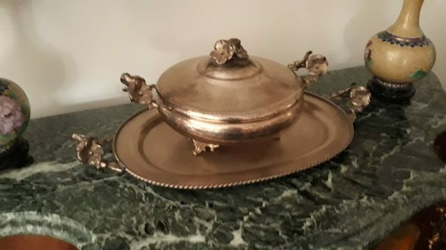 sopera de alpaca plateada OCASION