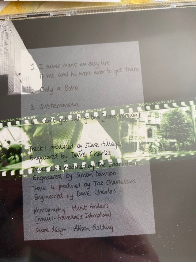 The Charlatans I Never Want An Easy Life single CD