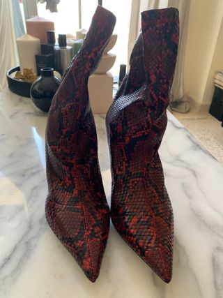 Botines Mango leopardo de segunda mano en WALLAPOP