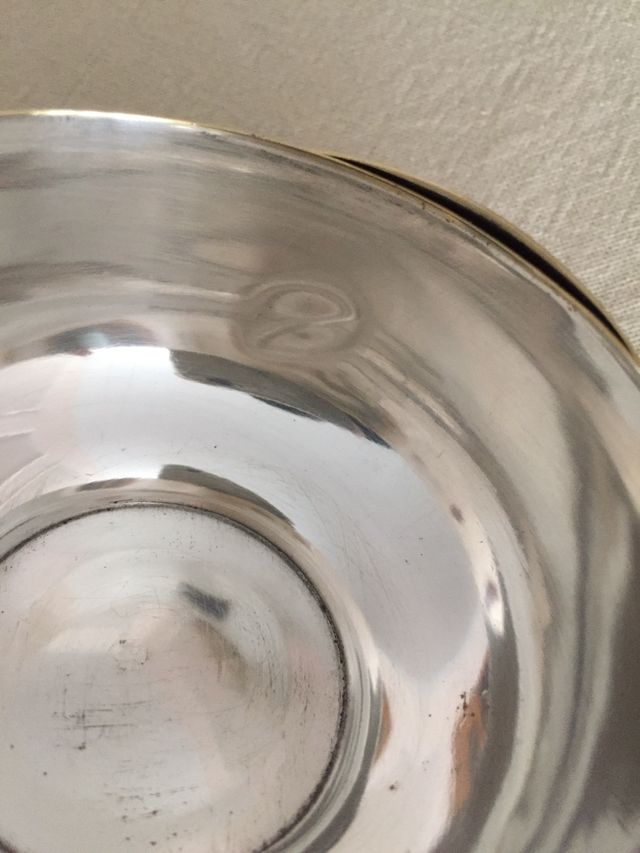 Dos Tazas de alpaca vintage