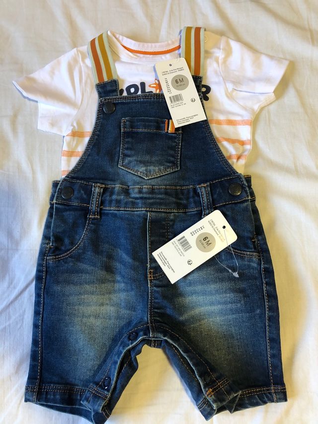 Conjunto peto vaquero 6 meses