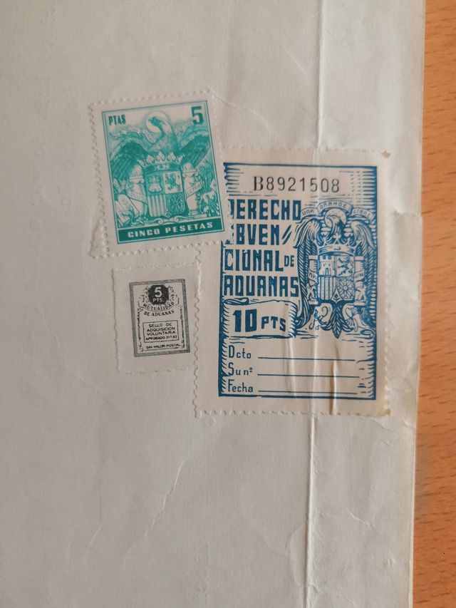 DOCUMENTOS ANTIGUOS DE IMPORTACIÓN