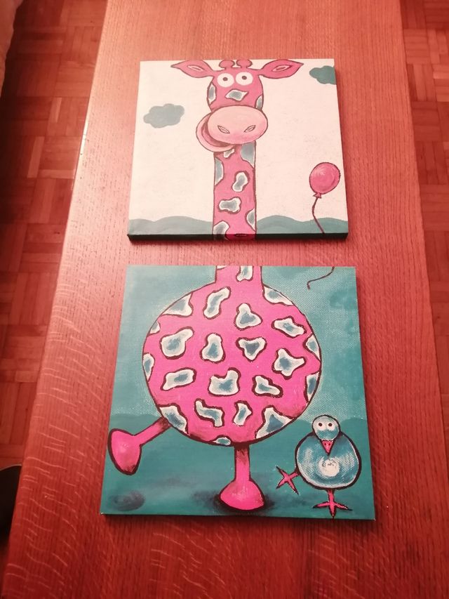 Cuadro infantil oleo