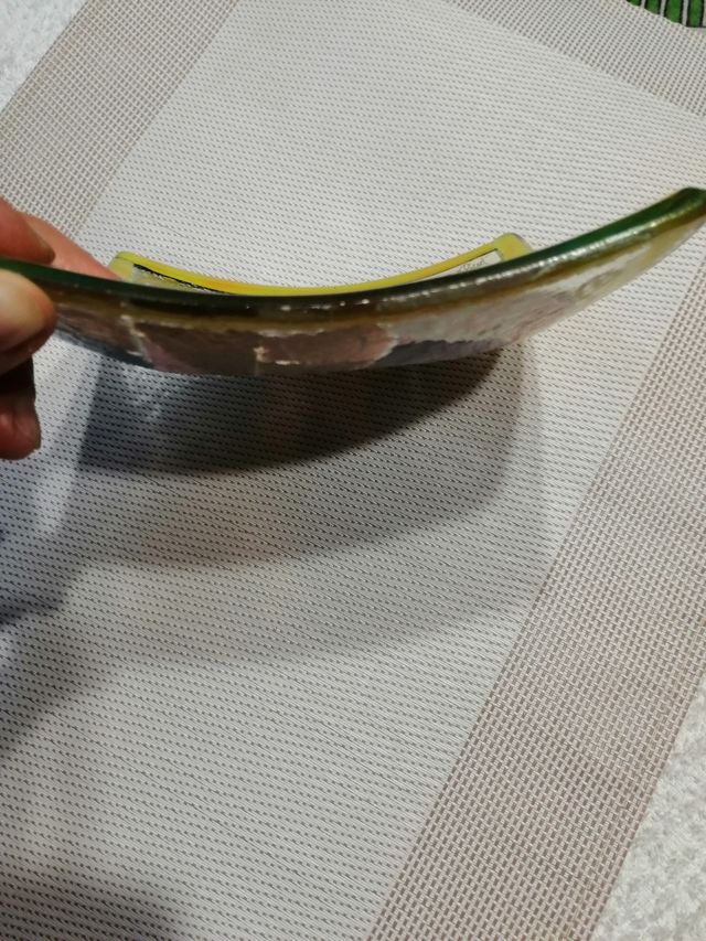 piattino vetro artistico "Omaggio a Klimt"