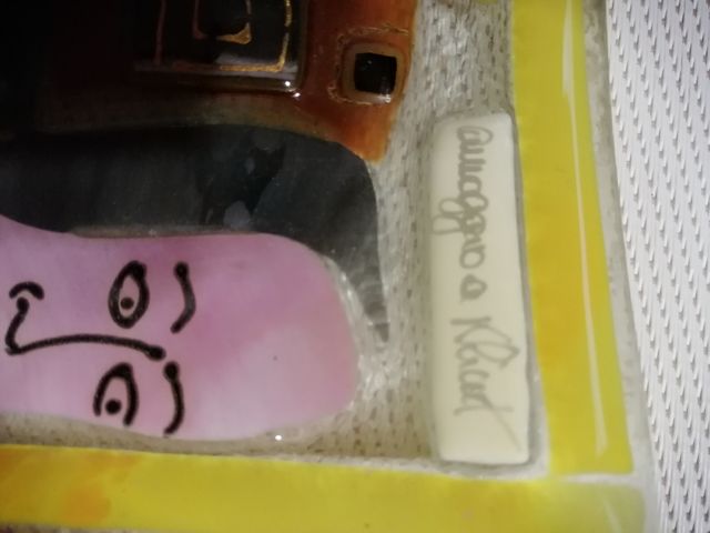 piattino vetro artistico "Omaggio a Klimt"