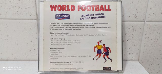 WORLD FOOTBALL, ORIGINALE GIOCO DI CALCIO IN SALA CD PER PC