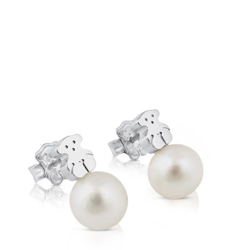 TOUS Pendientes Plata y Perlas