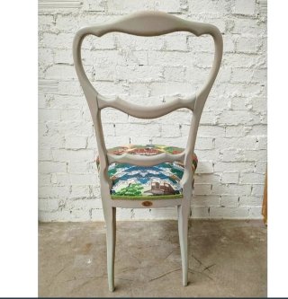 Mesa provenzal extensible + 6 sillas vintage