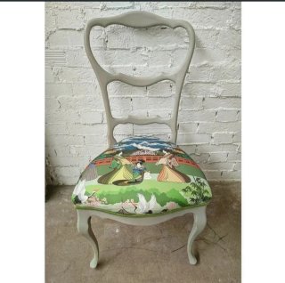 Mesa provenzal extensible + 6 sillas vintage