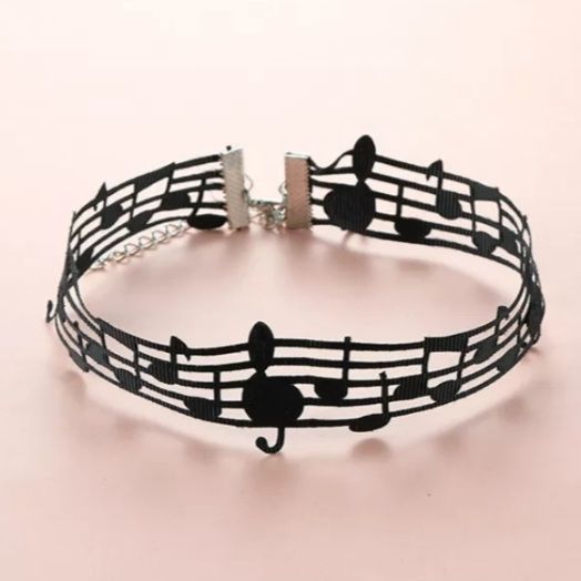 Collar Gargantilla notas musicales musical musica