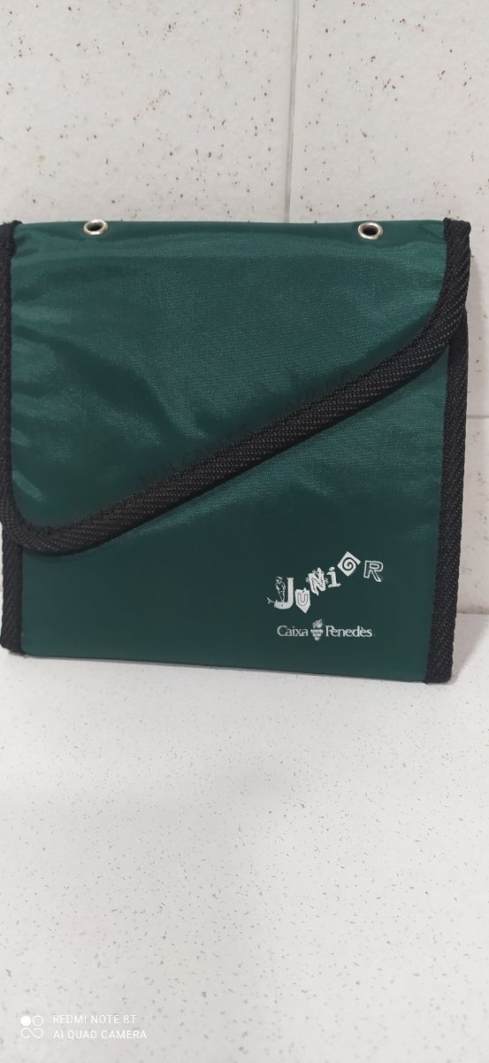 PORTA CD VERDE PER 12 CD CON VELCRO