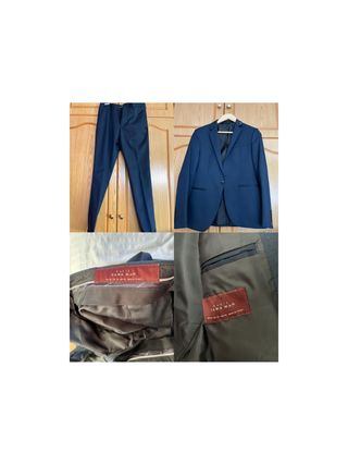 Traje azul Zara Man de segunda mano por 45 EUR en Móstoles en WALLAPOP