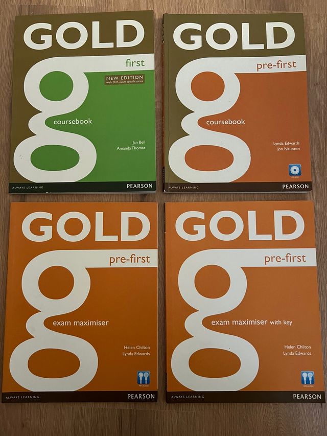 Pack 4 Gold pre-first coursebook y exam masimiser