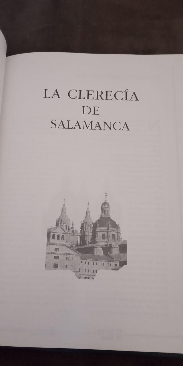 LIBRO LA CLERECÍA DE SALAMANCA