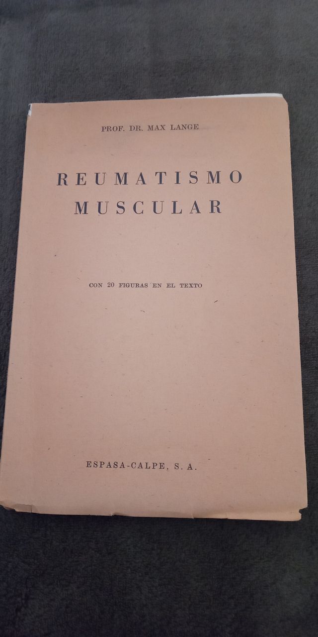LIBRO REUMATISMO MUSCULAR
