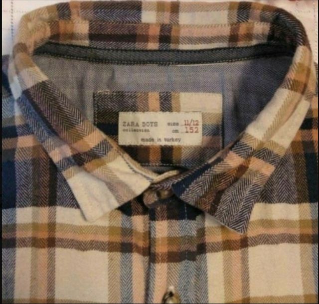 Camisa de cuadros de Zara