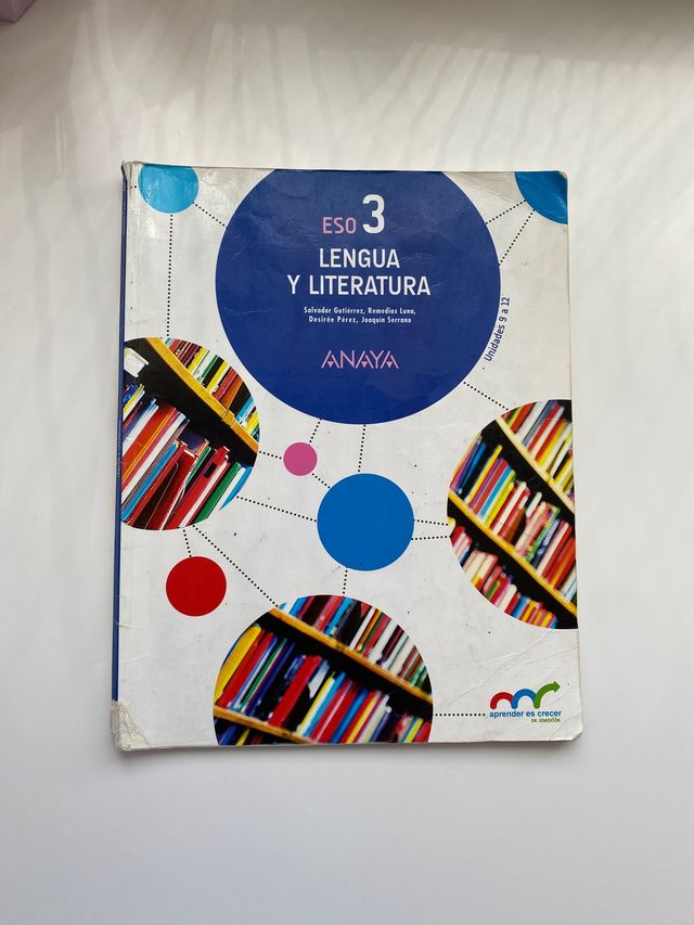 Libros lengua Anaya 3 ESO