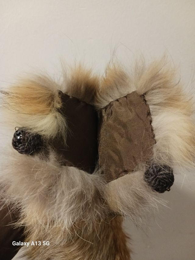 cuello de piel de zorro