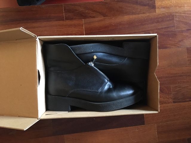 Botas Piel negras Zara 39