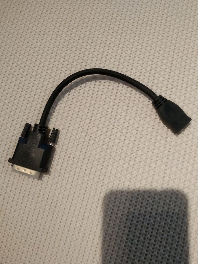 Cable Adaptador DVI a HDMI.