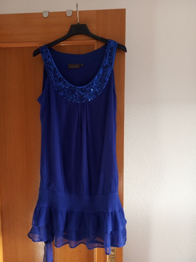vestido corto de gasa