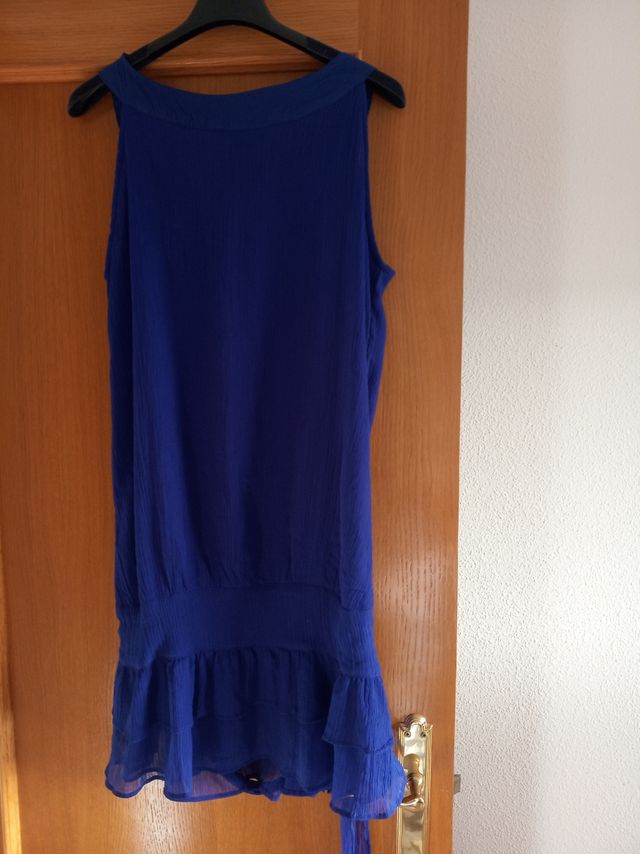 vestido corto de gasa