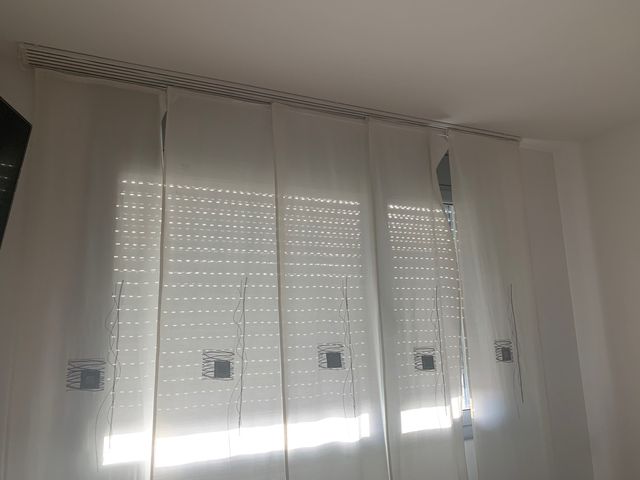 Panel japonés + cortinas
