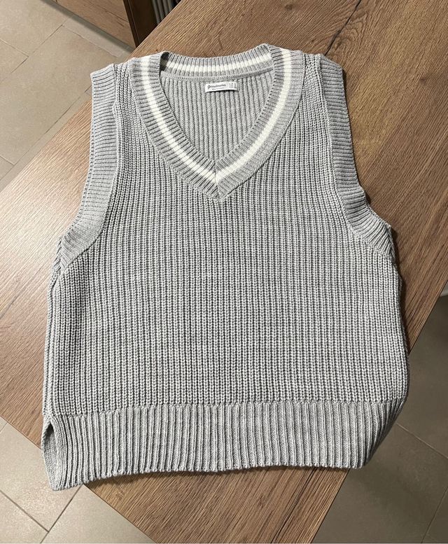 Chaleco vestir gris