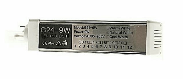 Pack 5 Lámparas de Led Bajo Consumo  G24-2835 9W-1