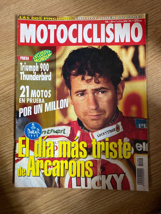 Revista motociclismo Dakar 1995