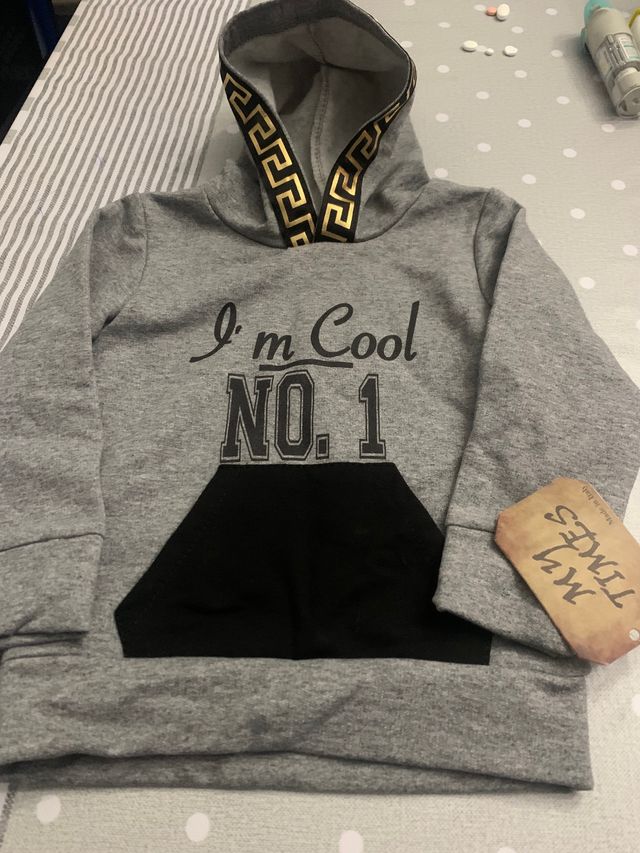 Maglia bambino con cappuccio, 12 mesi 