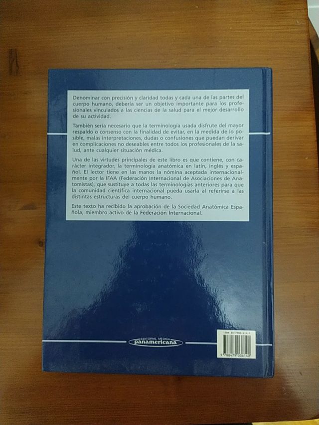 libro Terminología Anatómica Internacional
