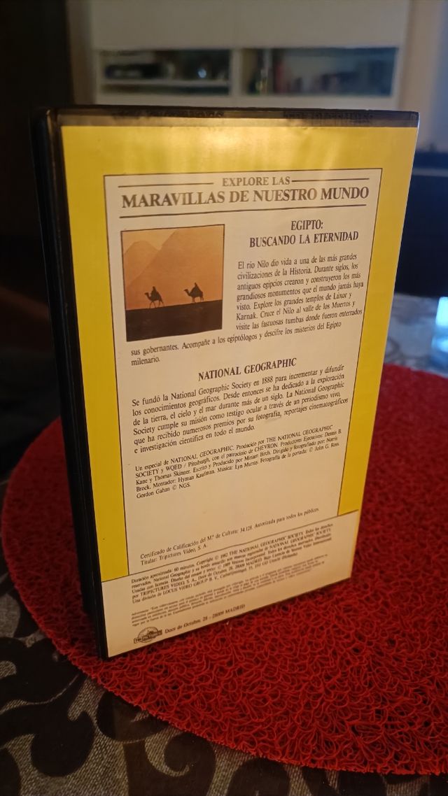 Cinta VHS National geographic Egipto
