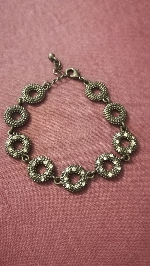 Pulsera tipo plata vieja
