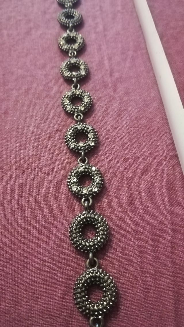 Pulsera tipo plata vieja