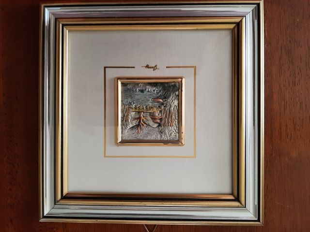 Quadretti foglia argento