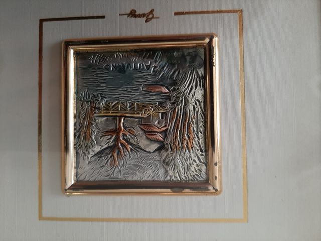 Quadretti foglia argento