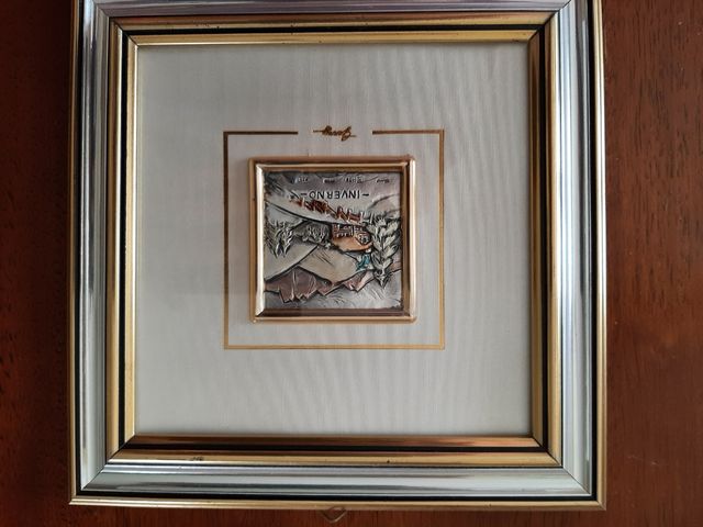 Quadretti foglia argento