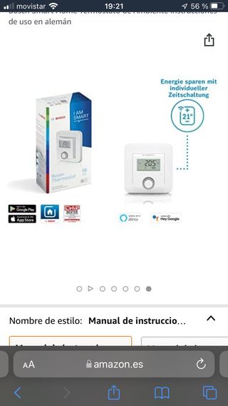 Termostato smart  home Bosh nuevo