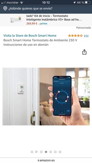 Termostato smart  home Bosh nuevo