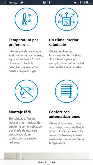 Termostato smart  home Bosh nuevo