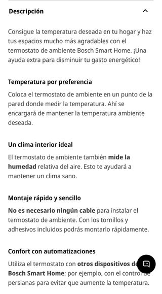 Termostato smart  home Bosh nuevo